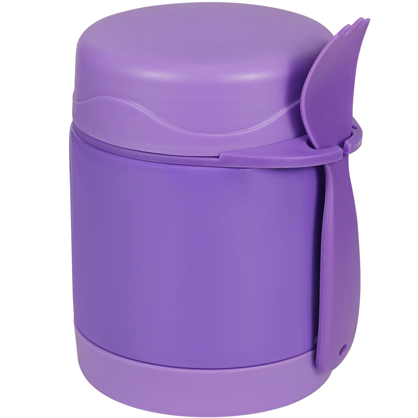 Pawtong10oz Soup Thermo for Hot Food Kids Insulated Food Jar,Thermo Hot Food Lunch Container, Width Mouth Stainless Steel Lunch Box for Kids with Spoon (Purple)