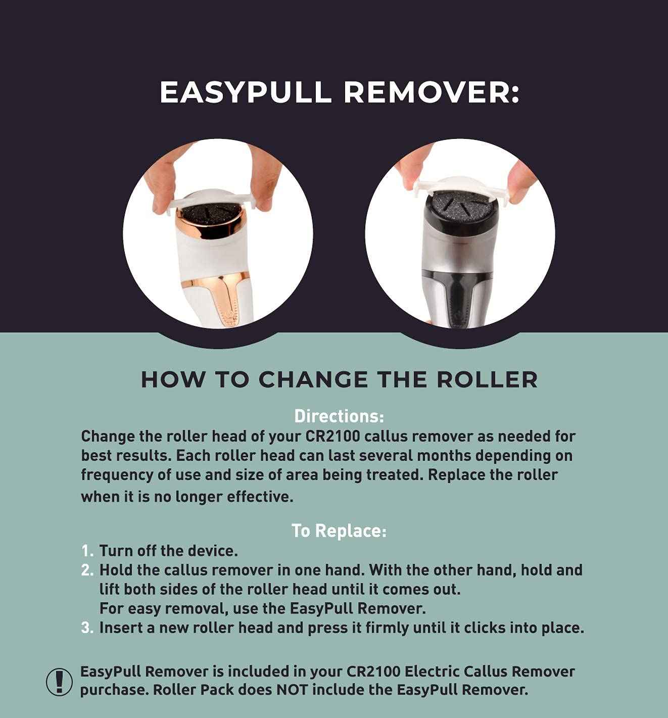 Own Harmony Electric Foot Callus Remover with Vacuum and 7 Rollers Bundle - Professional Pedicure Tools Kit for Powerful Pedi Feet Care Vac, Electronic Foot File - Best for Hard Dry Cracked Dead Skin