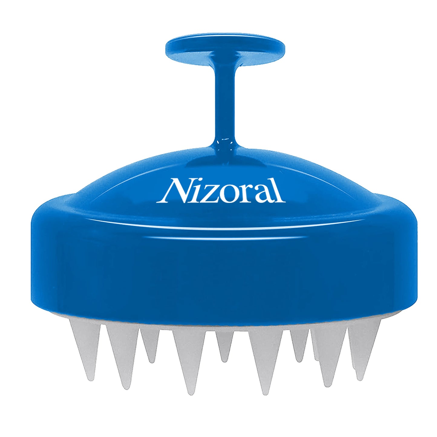 Nizoral Hair Shampoo Brush with Soft Silicone Scalp Massager Brush Head, for All Hair Types, Deep Cleanses Scalp and Removes Dead Flaky Skin and Residue