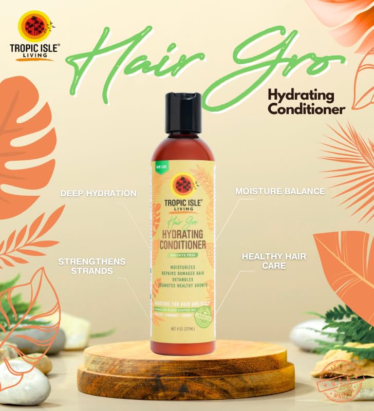 Tropic Isle Living Hair Care Set: 4x Hydrating Conditioners & Oil