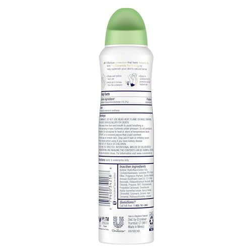 Dove Advanced Care Cool Essentials Antiperspirant Dry Spray 4 Pack