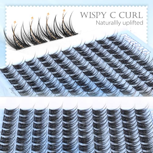 10mm Wispy C Curl Eyelash Clusters - 110pc DIY Lash Extensions