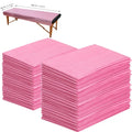 Uralili 100PCS Pink Disposable Breathable Massage Table Sheets 31x70 Inch