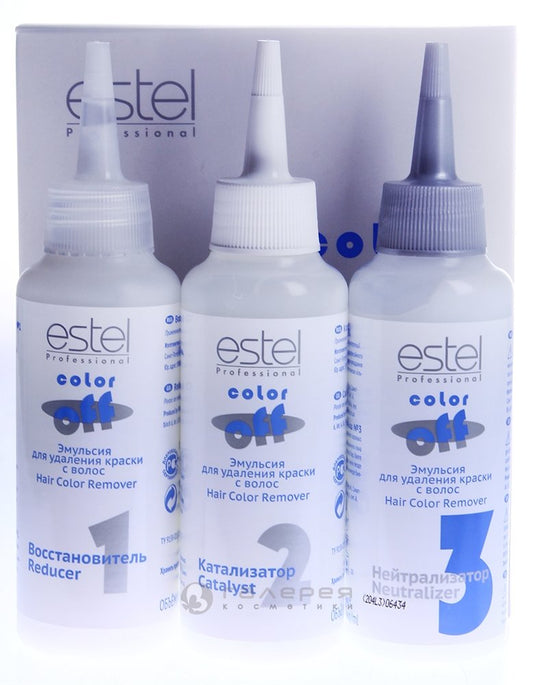 Estel Color Off Professional Emulsion for Hair Color Remover 120ml+120ml+120ml