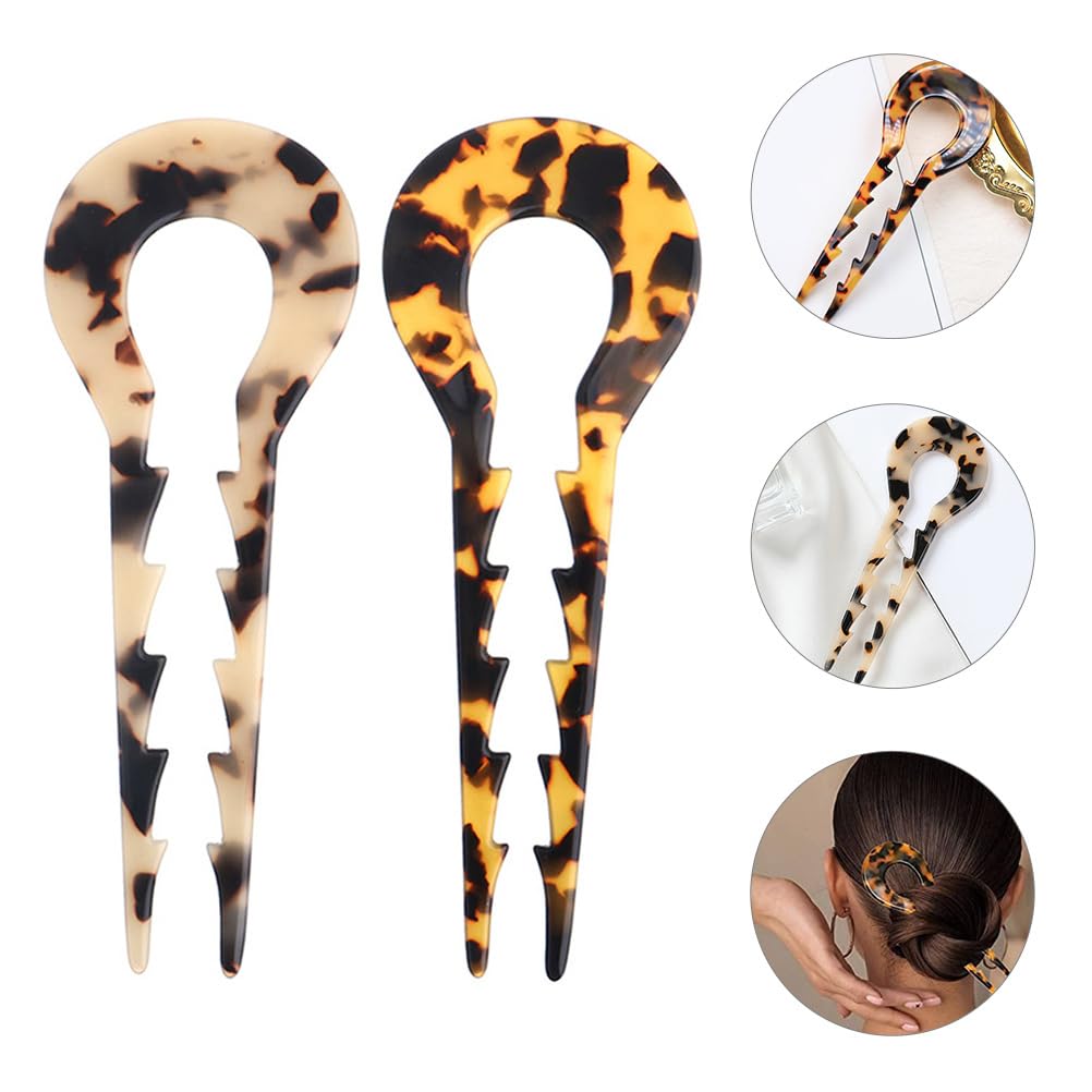 4 pcs Chinese Shape Hair Forks Skid Hairpin Ponytail Holder Women Headpiece Hair Accessories Buns