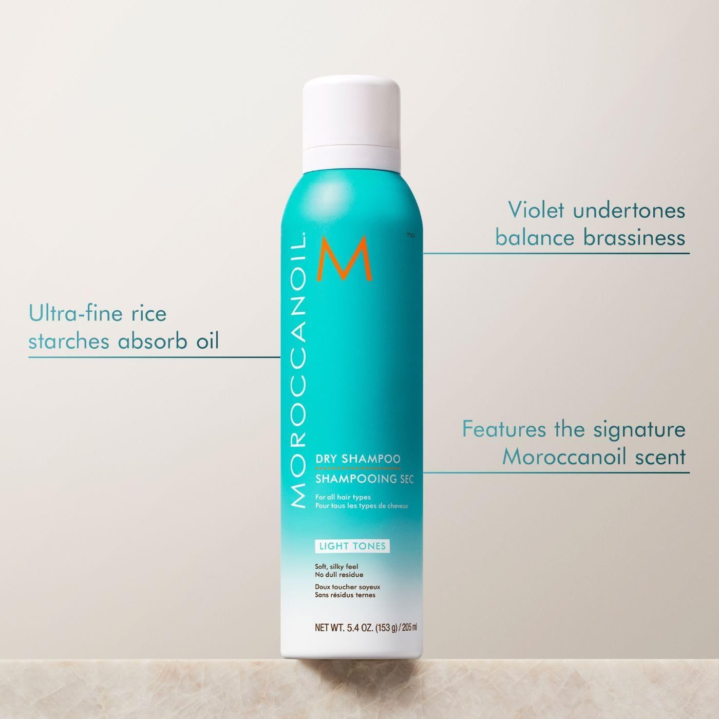 Moroccanoil Dry Shampoo Light Tones, 5.4 Fl. Oz.