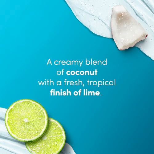 Dove Coconut & Lime Body Scrub 15 oz - pH-Balanced Exfoliating & Nourishing