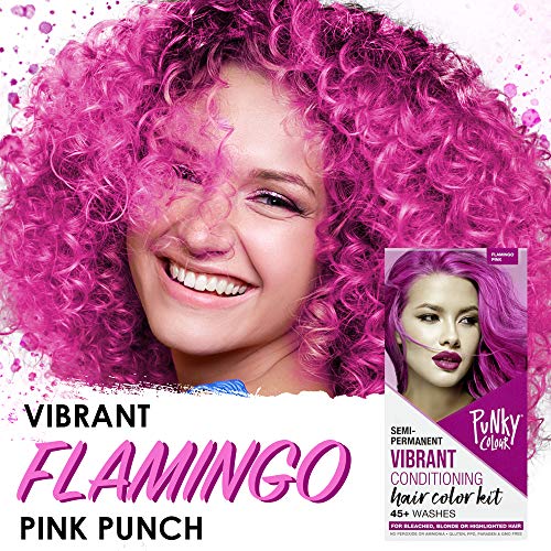 Punky Colour Flamingo Pink Semi-Permanent Hair Color Kit - Vegan