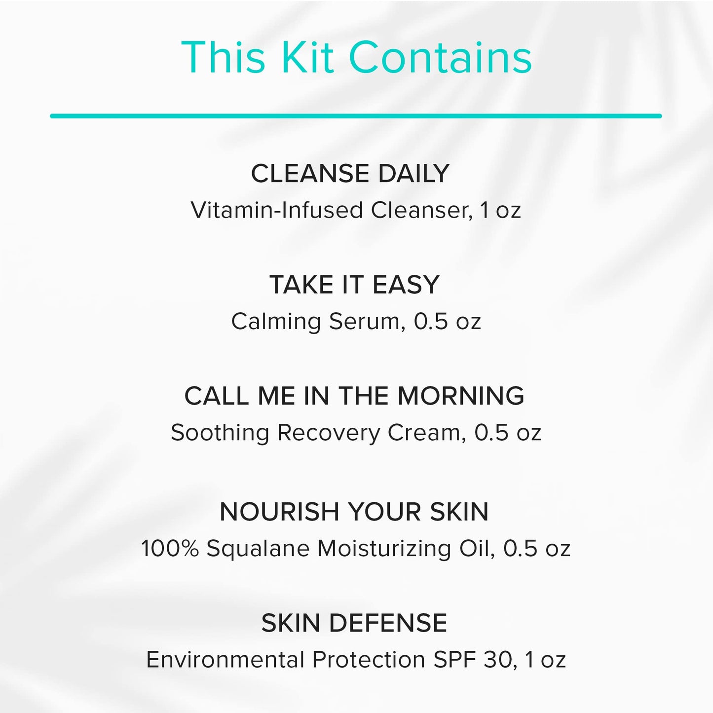 ClarityRx Post-Procedure Skincare Kit, Includes Natural Plant-Based Vitamin-Infused Face Wash, Calming Facial Serum, Soothing Moisturizer, Moisturizing Oil, SPF 30 Sunscreen