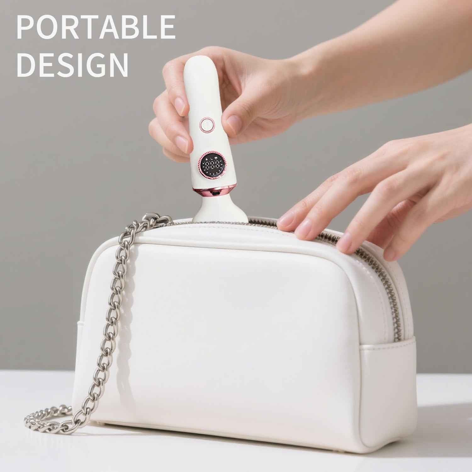 4-in-1 Electric Razor & Bikini Trimmer for Women - Rechargeable Wet/Dry Body Shaver for Face, Legs, Underarms, Pubic Hair, IPX6 Waterproof with LED Light & Travel Lock