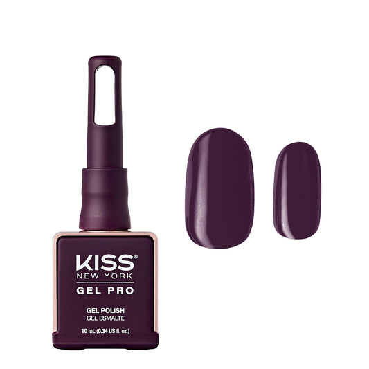 KISS NEW YORK Gel Nail Polish Soak Off UV LED Gel Polish 10mL Nail Art Salon Manicure DIY HEMA FREE, TPO FREE (Plum Pudding)