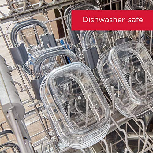 Rubbermaid Brilliance BPA Free 44-Piece Food Storage Containers Set, Airtight, Leak-Proof, with Lids for Meal Prep, Lunch, and Leftovers