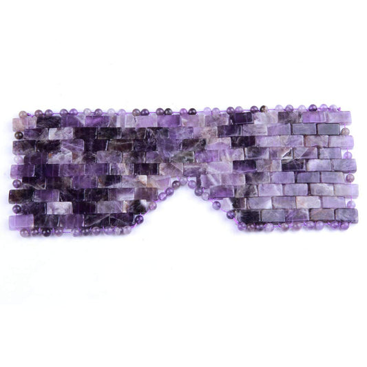 Natural Gemstone Jade Sleep Mask, Amethyst Eye Mask, Anti-Aging Hot or Cold Using Stone Eye Mask