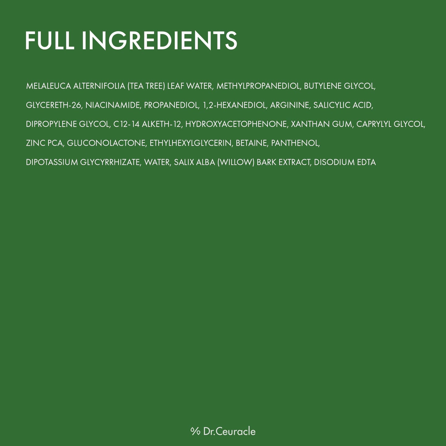 Dr.Ceuracle Tea Tree Purifine Toner Pad - Korean Skincare Mild Exfoliating and Pore Care, Double-Textured Face Pads with PHA, Zinc PCA, Niacinamide (60 Pads)