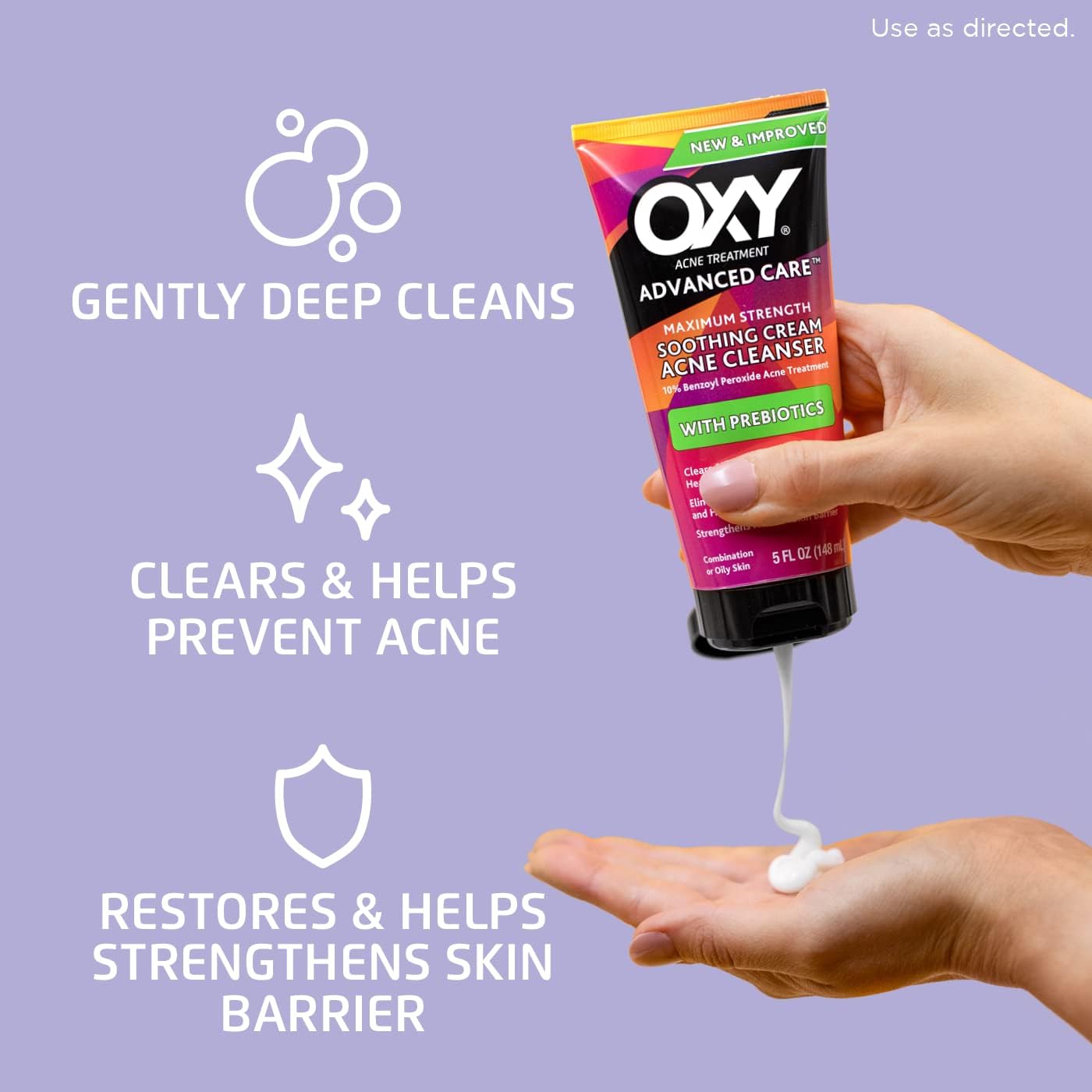 Oxy Acne Cleanser Maximum Strength, 5.0 Fl Oz (Pack of 3)