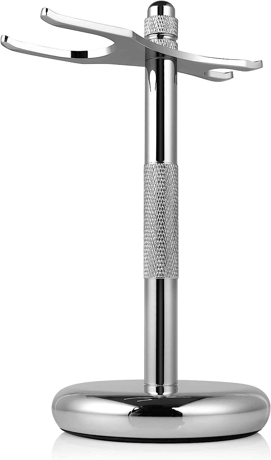 Perfecto Brown Shaver Brush + Chrome Stand Bundle