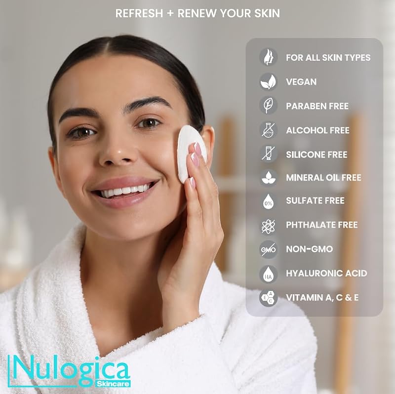 Nulogica Facial Cleansing Pads - All Skin Types, Vegan