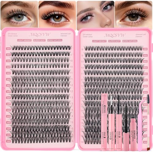 Lash Clusters Kit 640Pcs - 30D+40D Wispy Eyelash Extensions 9-16mm