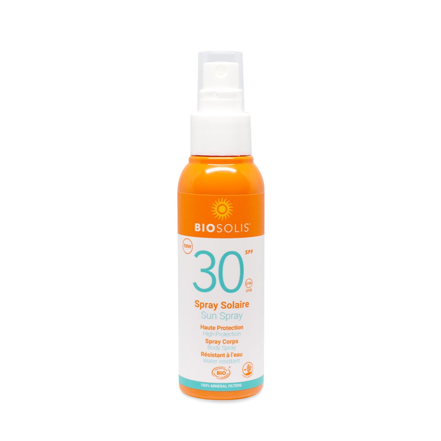 Biosolis Sun Spray SPF 30 - Sunscreen Spray Conditions the Face and Body - Mineral-Based Filters - Protects Against Harmful Rays - Ideal for Tanned Skin - No White Marks - Non-Greasy - Vegan - 3.4 oz