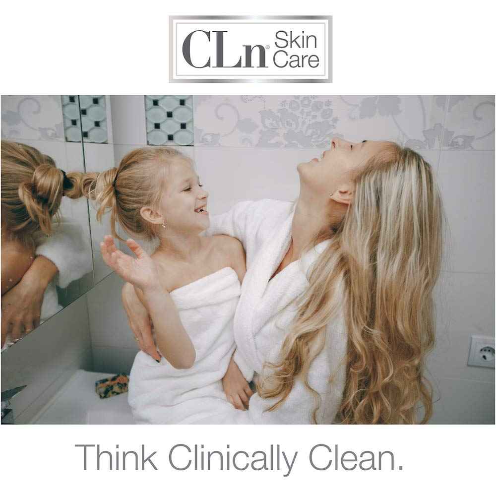 CLn® 2-in-1 Gentle Wash & Shampoo- Multi-functional Cleanser for Skin & Scalp Prone to Irritation, Flaking, Itching, Dryness & Razor Bumps, Fragrance-Free & Paraben-Free, 8 fl. oz.