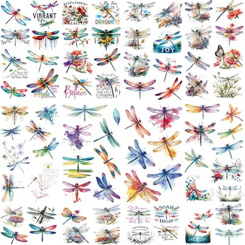 Dragonfly Temporary Tattoos for Kids, 10 Sheet Pack