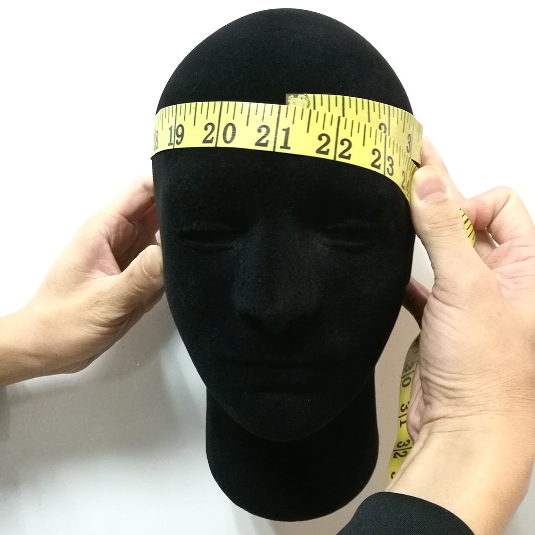 LIAMTU Male Wigs Display Mannequin Head Stand Model HTC Vive VR Headsets Mount Styrofoam Foam Black