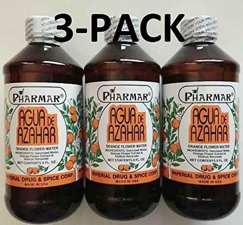 Agua De Azahar 8 Oz. Orange Flower-Blossom Water 3-Pack by Pharmark