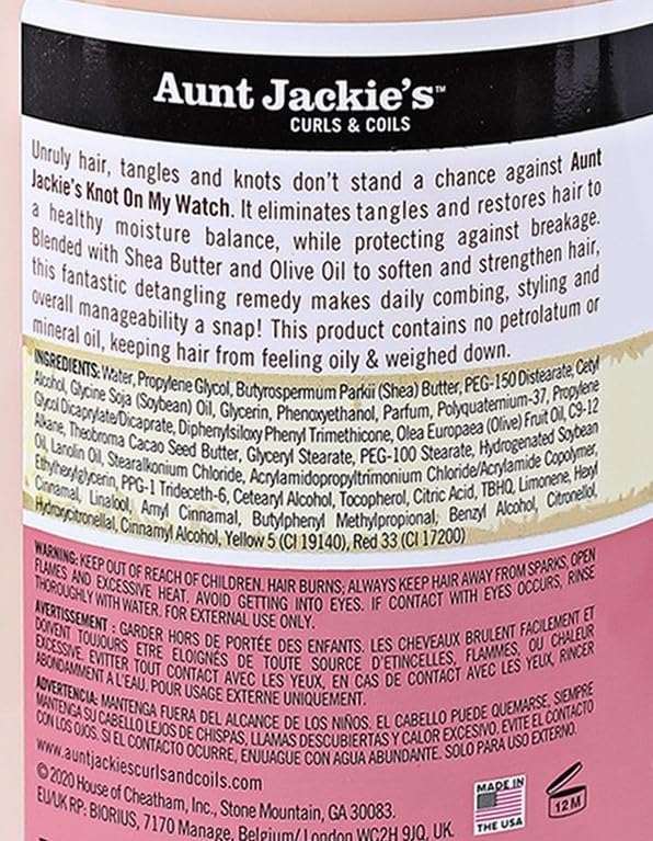 Aunt Jackie's Knot On My Watch Detangling Therapy 16 oz