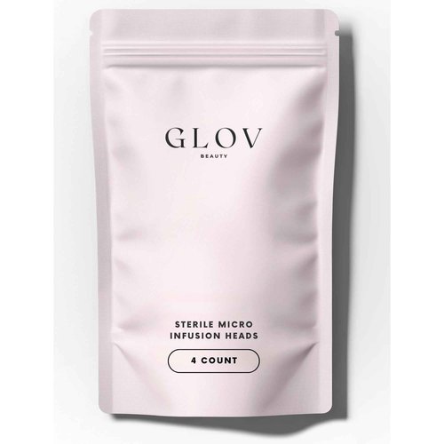 Glov Beauty Replacement Micro Infusion Heads - 0.25mm Cosmetic Stamp Heads, Single Use Beauty Accessories - (4 Count)