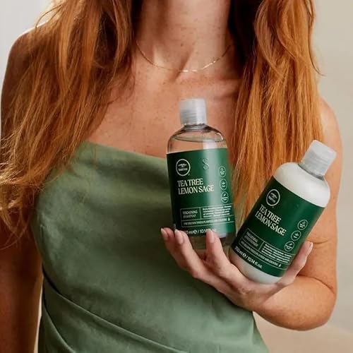 Tea Tree Lemon Sage Thickening Shampoo, Builds Body + Boosts Volume, For Fine Hair