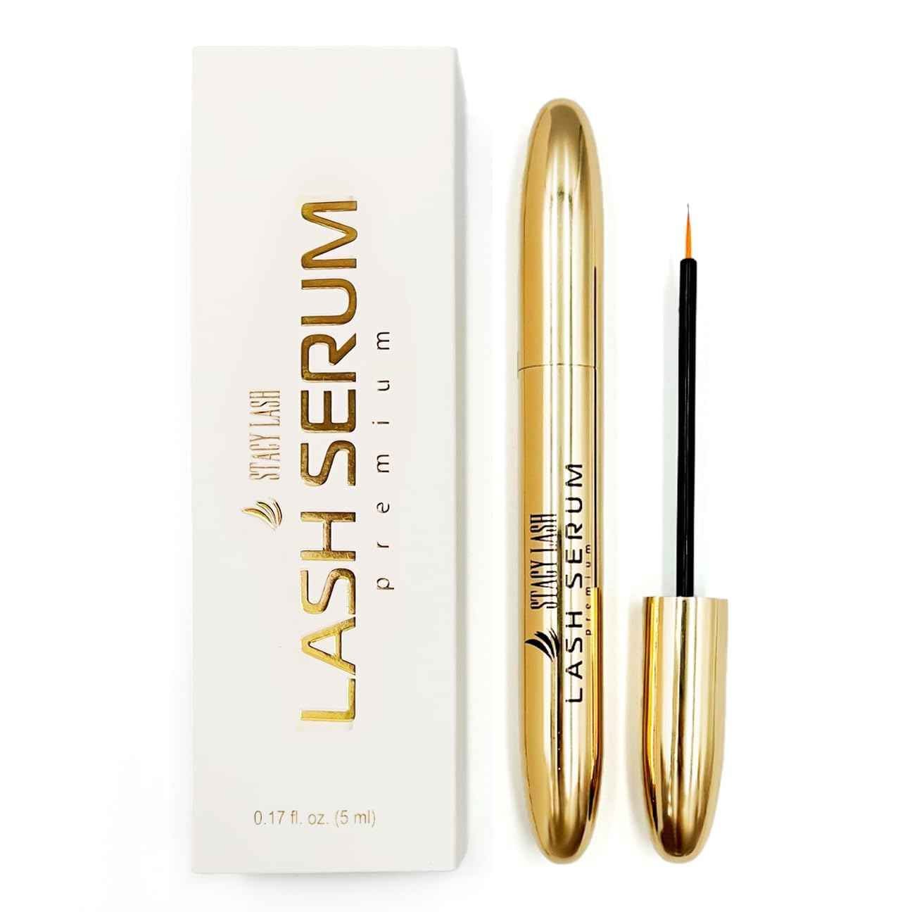 Stacy Lash Growth Serum (0.17fl.oz / 5ml) | Eyebrow & Eyelash Enhancing Serum for Natural Lashes & Brows