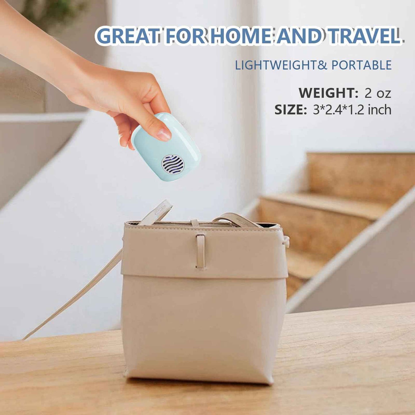 UWTLFCE UV-C Toothbrush Sanitizer Cover Case and Holder Electric Travel Toothbrush Cover with Holder for Any Toothbrush Head Rechargeable Toothbrush Travel Case Blue