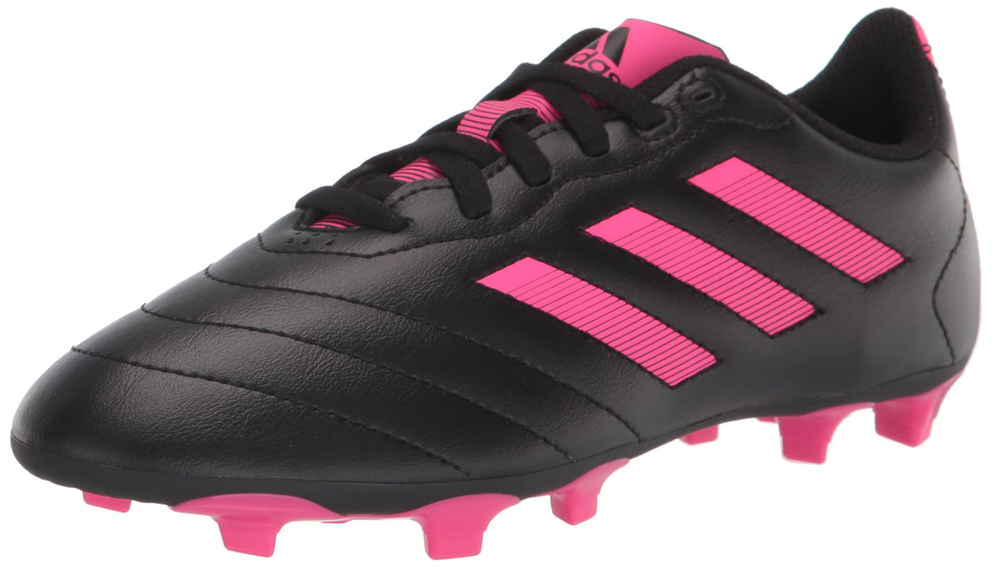 adidas Kids Goletto VII Firm Ground Cleats Soccer Shoe, Core Black/Team Shock Pink/Core Black, 9.5 US Unisex Toddler