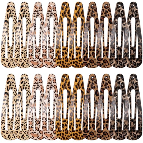 30 Pack Metal Snap Hair Clips 3.1 Inch Large Barrettes