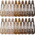 30 Pack Metal Snap Hair Clips 3.1 Inch Large Barrettes