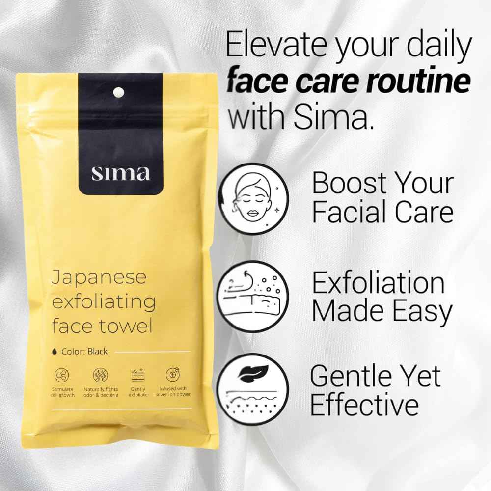 Sima - Bundle - Exfolating Face Towel + Body Lotion with Hyaluronic and Salicylic Acid