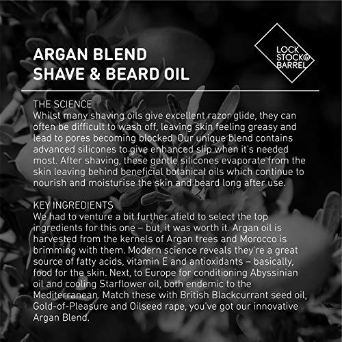 Lock Stock & Barrel Argan Blend Shave & Beard Oil For Men 50 ml