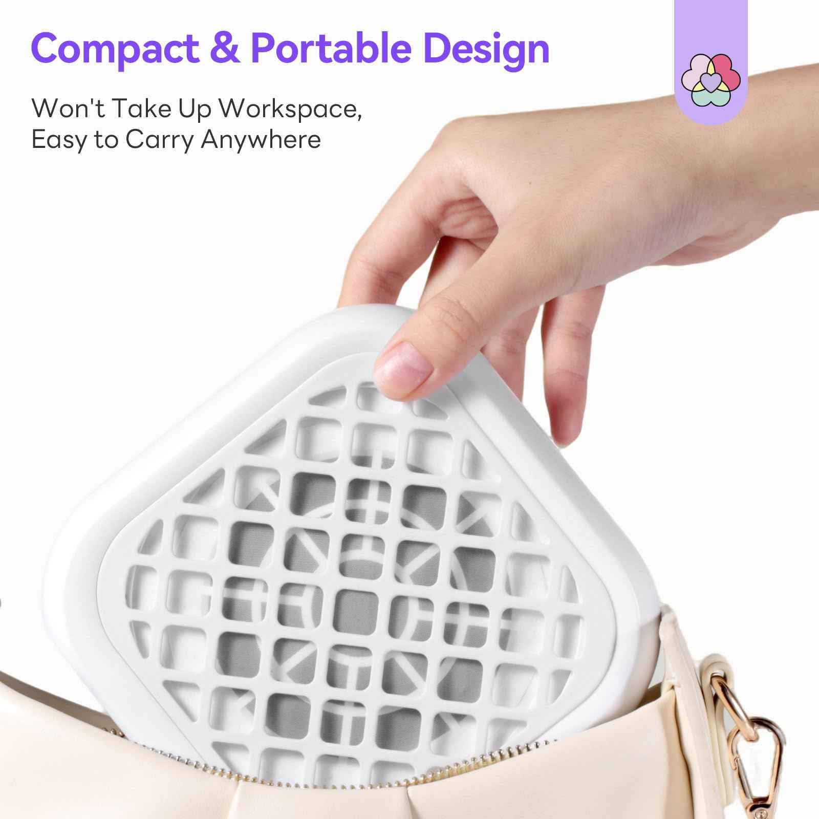 SAVILAND Nail Dust Collector:1000PA Dust Collector 5X Stronger Acrylic Dust Collector Nail Tech & Powerful Suction Nail Vacuum Dust Collector for Nail Tool 6000 RPM Nail Tech Must Have for Home Use