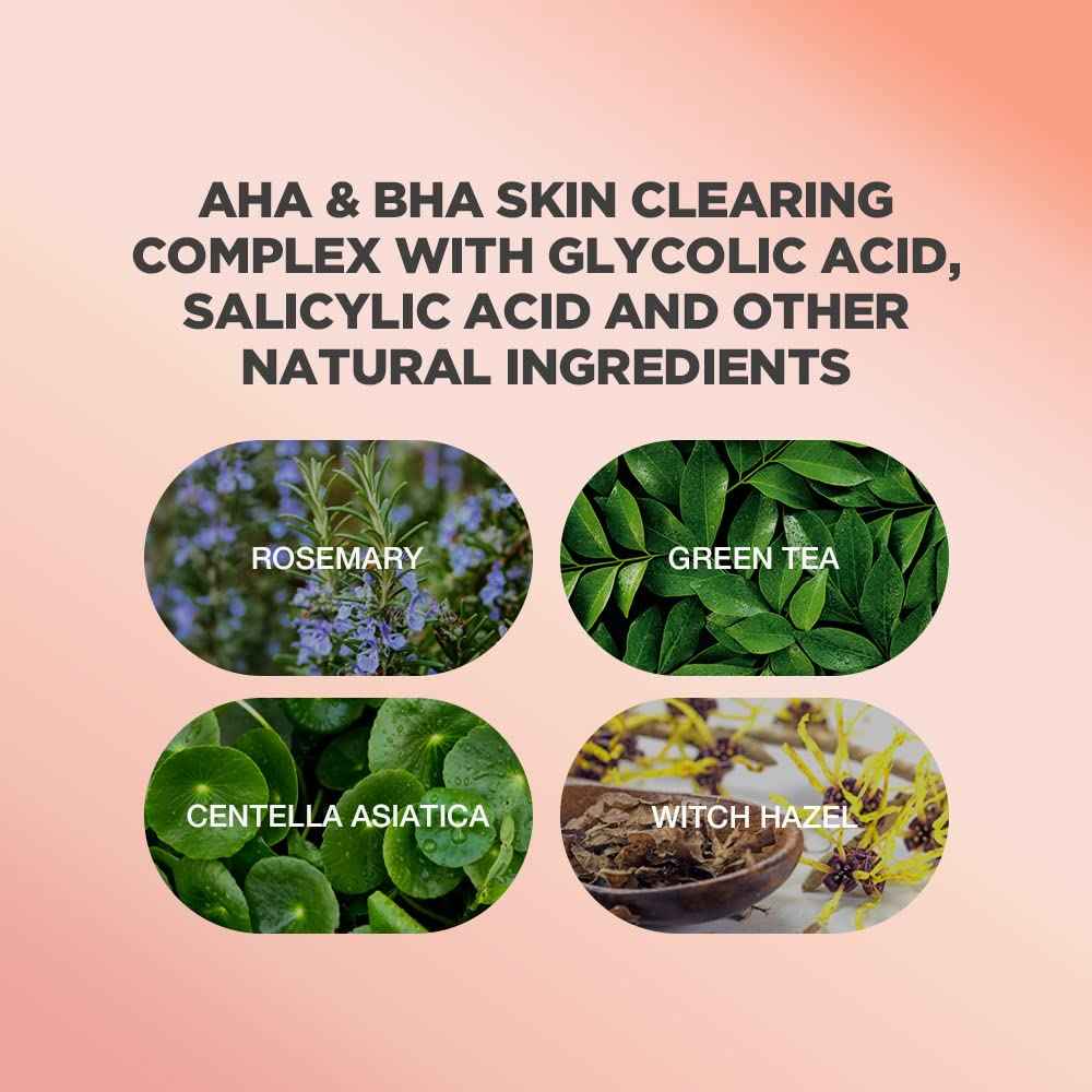 Butt Scrub Wash and Butt Acne & Ingrown Hair Treatment Serum | AHA & BHA Butt Acne and Ingrown Hair Treatment For Bikini Area | Get rid of Butt Acne, Ingrown Hair, Back Acne, Strawberry Legs