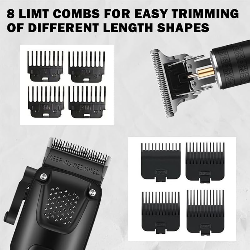 OIYO 3-in-1 Hair Cutting Kit for Men - Clipper, Trimmer & Shaver