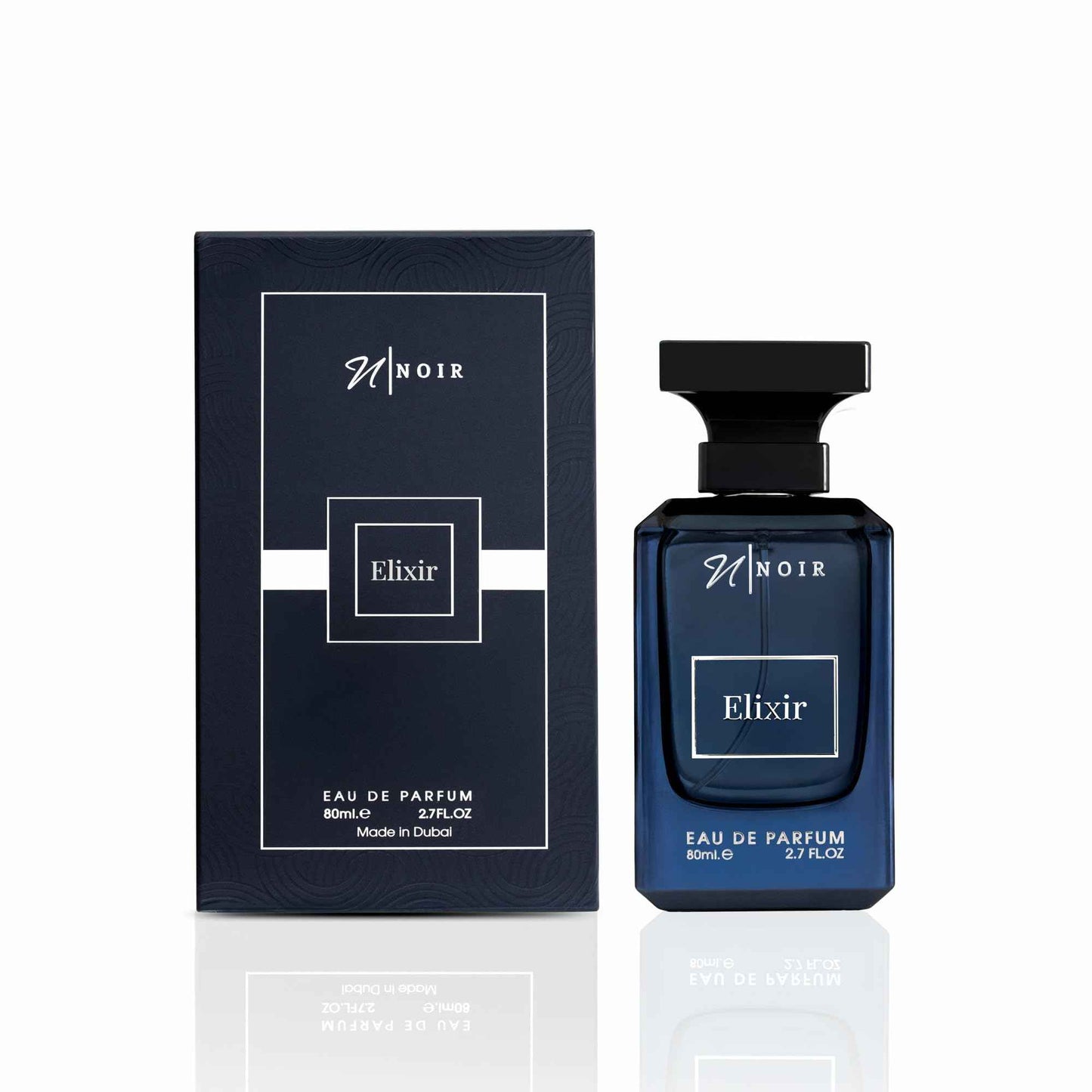 NOIR Elixir – Fresh Spicy Perfume for Men with Lemon, Lavender & Amber Notes | Long Lasting EDP - 80 ml / 2.7 Fl Oz