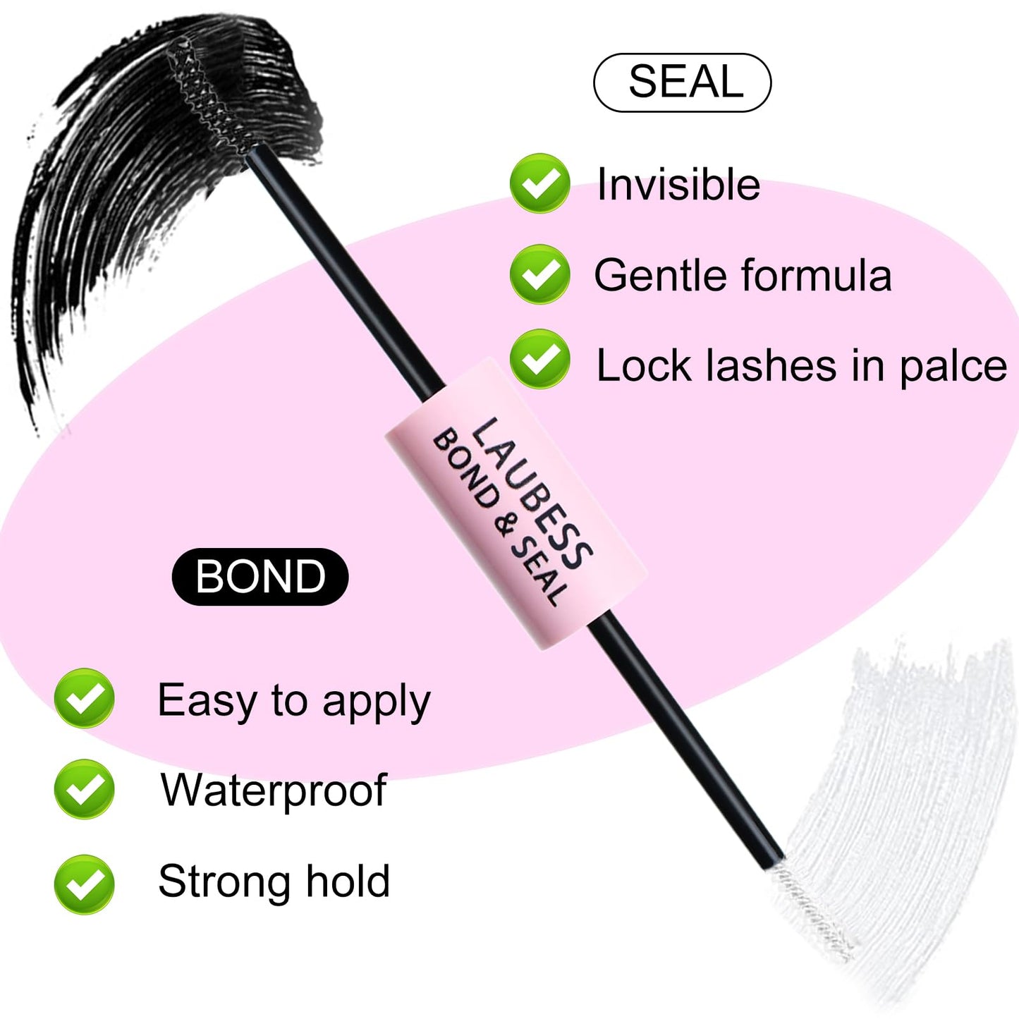 Lash Bond and Seal for Eyelash Extensions Cluster Lash Glue Long Lasting Eyelash Glue Waterproof DIY Lash Extension Glue Individual Lash Glue