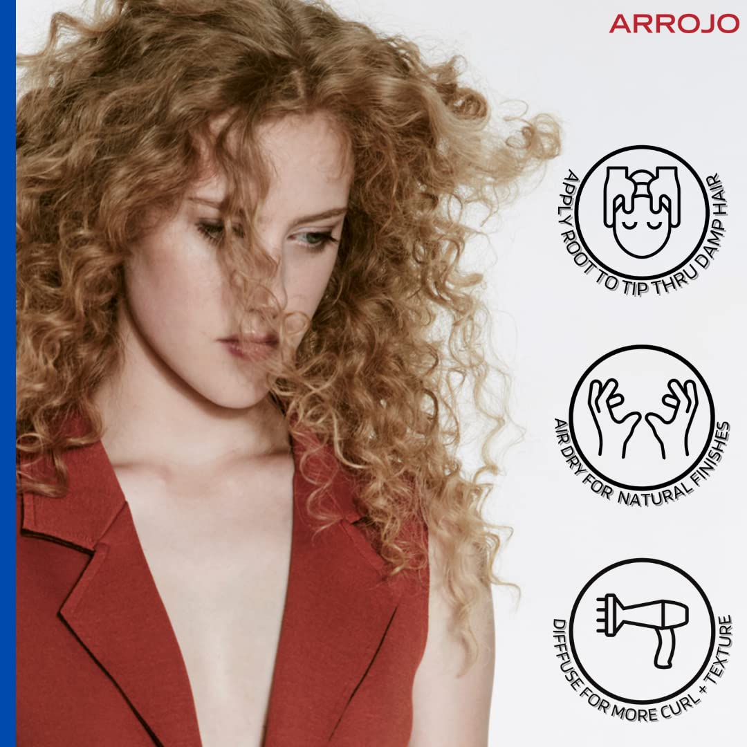 ARROJO Hypnotic Calming Curl Cream – Nourishing Curl Cream for Curly Hair & Wavy Hair – Anti Frizz Curl Defining Cream for Calm Curls – Sulfate & Paraben-Free Curly Hair Products (6 oz)