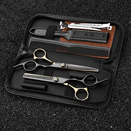Professional Hair Cutting Scissors Kit - 6 Inch Shears Set