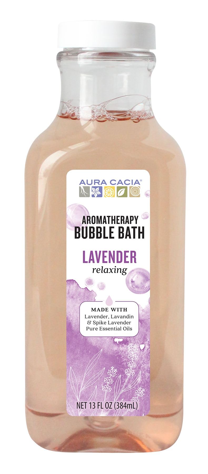 Aura Cacia - Relaxing Lavender Aromatherapy Bubble Bath | Pure Essential Oils | Pack of 3-13 fl. oz.