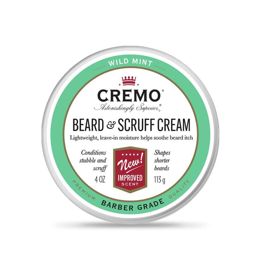 Cremo One-for-All Beard & Scruff Cream, Mint Blend, 4 Ounce (Pack of 2)