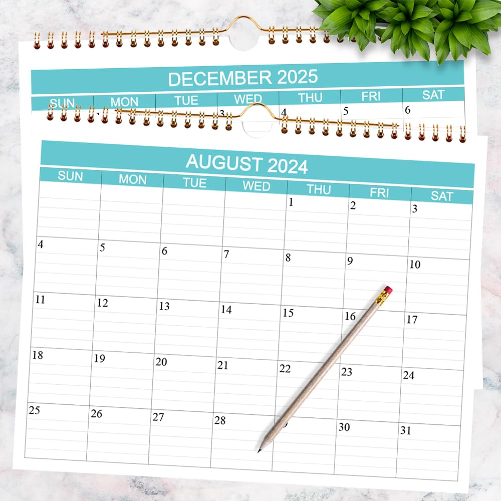 Calendar 2024-2025 - Wall Calendar Runs from Sep 2024 to Dec 2025-16 Monthly Calendar with Thick Paper for Planning and Organizing for Home or Office, Calender Planner, 8.5 x 11 In 2024 25 Calendars