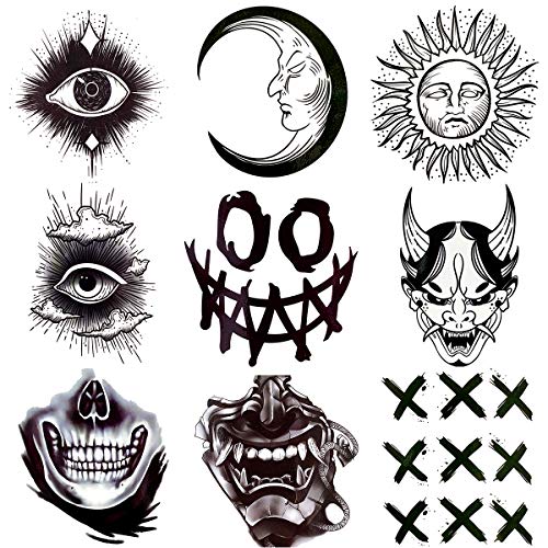 9-Sheet Temporary Tattoo Pack for Adults – Waterproof Body Art