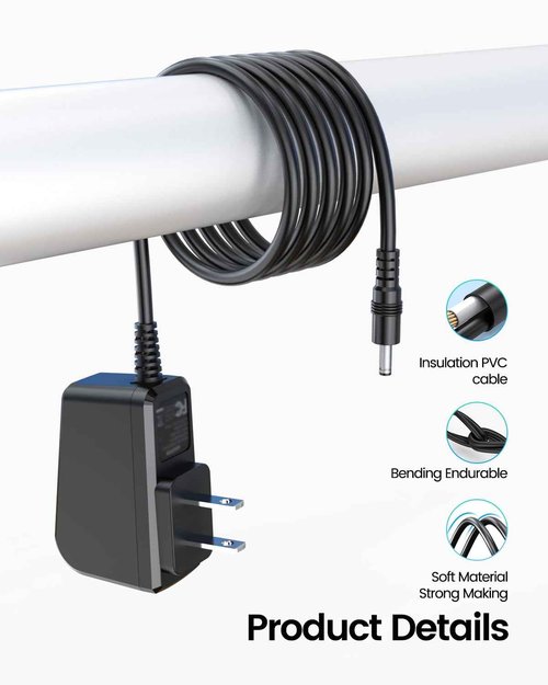 8V Power Cord Fit for Philips Norelco HQ840 MG3760 MG3750 Multigroom Series 3000 Shaver Razor Trimmer Charger Power Cord 6FT