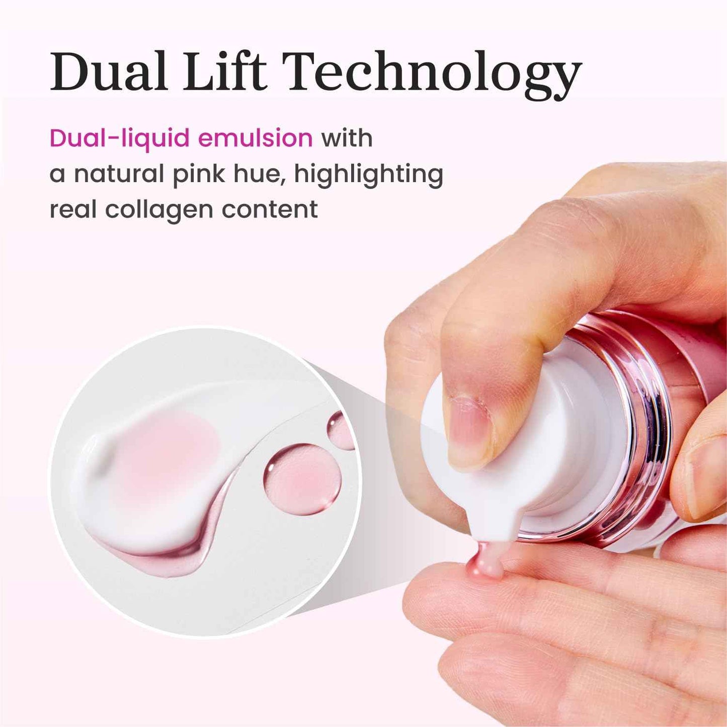 YADAH Collagen Dual Lift Serum 1.69 fl oz - Triple Collagen Firming Serum with Instant Lifting Deep Hydration.Hyaluronic acid,Spilanthol